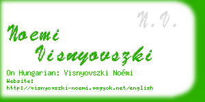noemi visnyovszki business card